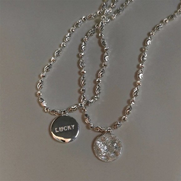 #NEW 925 Sterling Silver Shiny Lucky Coin Bracelet - Picture 4 of 6